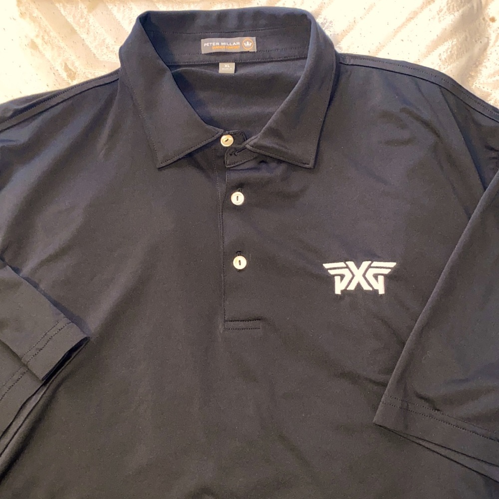 Black PXG Peter Millar summer comfort golf polo size XL Mens